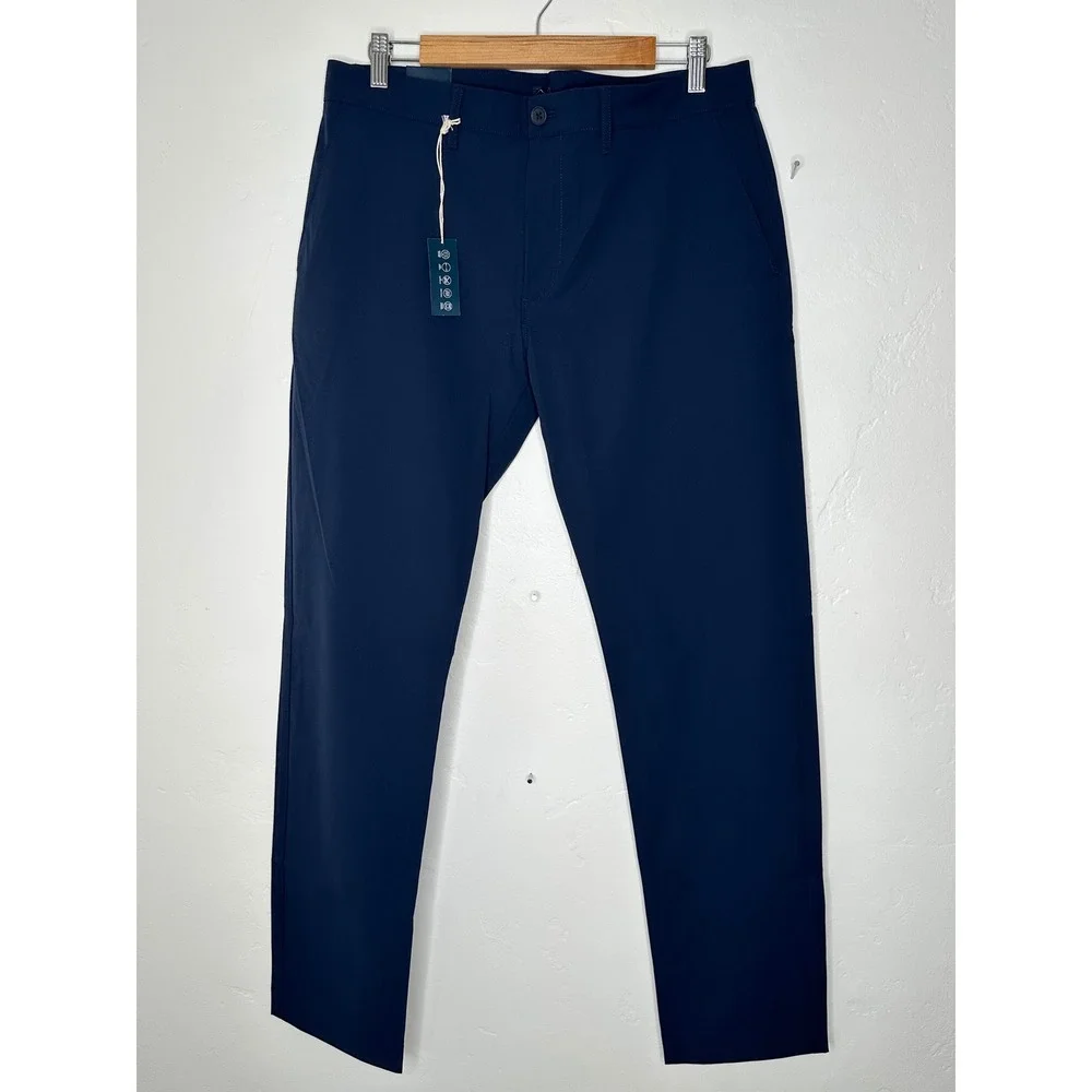 J.Crew Tech Pant Slim Fit Navy Blue Flex Performance Pants Trousers Size 33x32‎